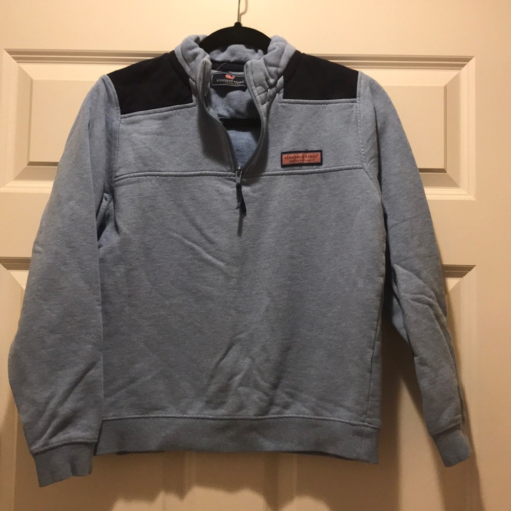 Boys XL vineyard vines shep sweatshirt blue